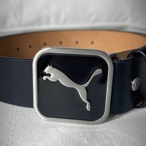 Men’s Puma Golf Belt Black Genuine Leather - Size M 90 cm
